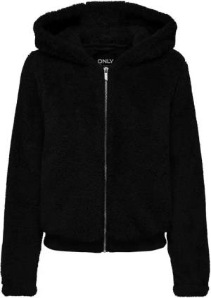 Only - "Newanna" Jacke für Damen, Teddy-Stoff (Schwarz)