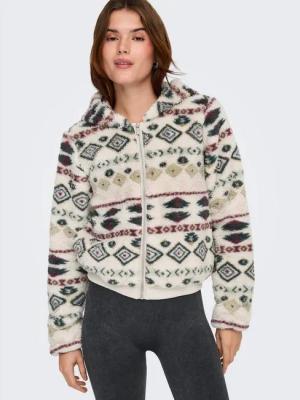 ONLY Outdoorjacke ONLANNA CONTACT AOP HOOD JACKET OTW CS