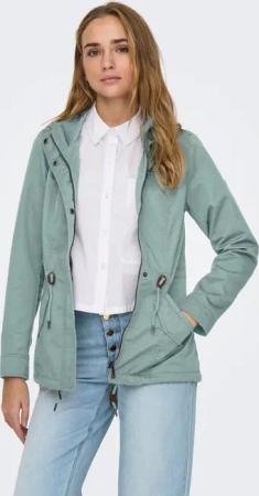 ONLY Parka "ONLLORCA LIFE CANVAS PARKA CC OTW" mit Kapuze mit Kordelzug in der Taille