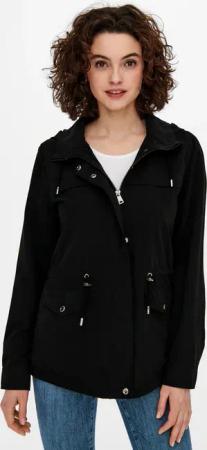 ONLY Parka "ONLNEWSTARLINE SPRING JACKET CC OTW" mit Kapuze mit durchgehendem und verdecktem Reißverschluss