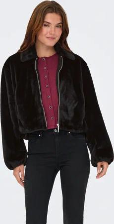 ONLY Plüschjacke "ONLDANA LIFE FAUX FUR JACKET CC OTW" ohne Kapuze