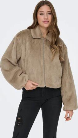 ONLY Plüschjacke "ONLDANA LIFE FAUX FUR JACKET CC OTW" ohne Kapuze