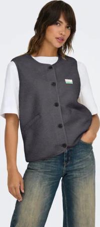 ONLY Plüschweste "ONLBABY LIFE TEDDY VEST PNT CS" Kunstfaser Plüsch