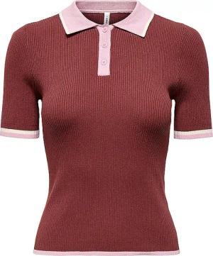ONLY Poloshirt  ONLMEDDI dunkelrot | M