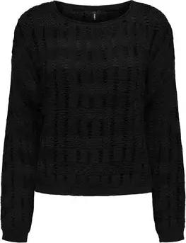 Only  Pullover 15339536 CAPRI LS O-NECK-BLACK