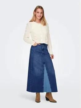 Only  Röcke 15327696 MOCHI LONG-MEDIUN BLUE DENIM