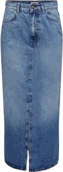 Only  Röcke Noos Cilla Long Skirt - Medium Blue Denim