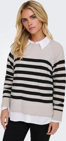 ONLY Rundhalspullover ONLAMA LIFE LS RAGLAN O-NECK CC KNT