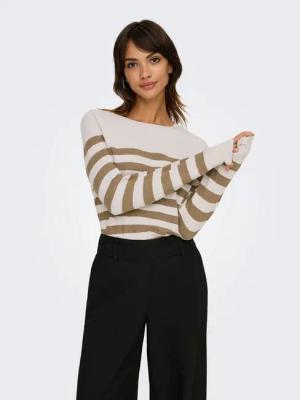 ONLY Rundhalspullover ONLAMA LIFE LS RAGLAN O-NECK CC KNT