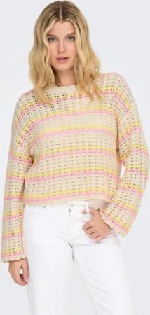 ONLY Rundhalspullover ONLASA LS SHORT O-NECK CC KNT