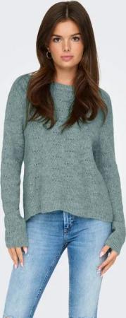 ONLY Rundhalspullover ONLLOLLI L/S PULLOVER KNT NOOS Materialmix