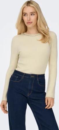 ONLY Rundhalspullover "ONLNATASCHA LS BLING O-NECK CC KNT"
