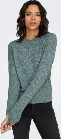 ONLY Rundhalspullover ONLRICA LIFE L/S PULLOVER KNT NOOS Materialmix, regular fit