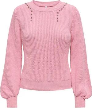 ONLY Rundhalspullover ONLTAYLOR LIFE LS O-NECK BLING KNT