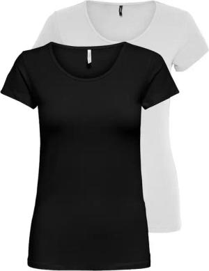 ONLY Rundhalsshirt ONLLIVELOVE LIFE S/S O-NECK TOP (Packung, 2-tlg)