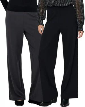 ONLY Schlupfhose (2er-Pack) Mid Waist mit weitem Bein bequem & trendy