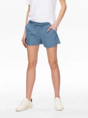 ONLY Shorts ONLPEMA – Shorts mit elastischem Bund für lässigen Jeanslook Lyocell, relaxed fit