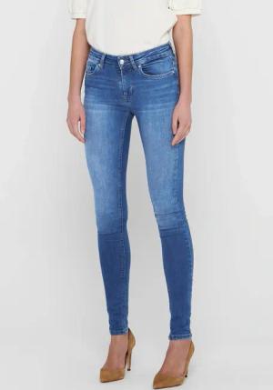 ONLY Skinny-fit-Jeans "ONLBLUSH – Skinny Fit Jeans mit extra engem Schnitt" Abriebeffekte, modisch, skinny fit, Eingrifftaschen, unifarben