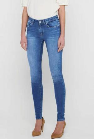 ONLY Skinny-fit-Jeans ONLBLUSH – Skinny Fit Jeans mit extra engem Schnitt Abriebeffekte, modisch, skinny fit, Eingrifftaschen, unifarben