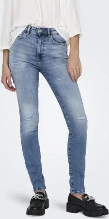 ONLY Skinny-fit-Jeans ONLFOREVER ICON HW SK LAK DNM GEN476NOOS mit Destroyed Effekt