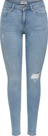 ONLY Skinny-fit-Jeans "ONLPOWER LIFE MID PUSH" mit Destroyed-Details