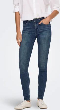 ONLY Skinny-fit-Jeans "ONLPOWER MID WAIST PUSH UP SK DNM BOX"
