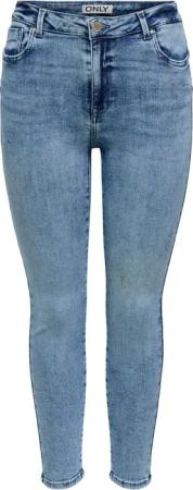 ONLY Skinny-fit-Jeans "ONLPOWER MID WASIST PUSH UP AZ" mit Destroyed-Details