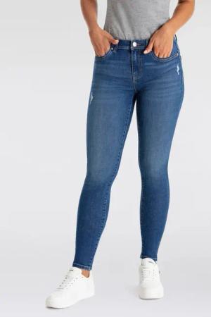 ONLY Skinny-fit-Jeans "ONLWOW – Skinny-Jeans mit Stretch für schlanke Silhouette" Denim, skinny fit, destroyed Effekte