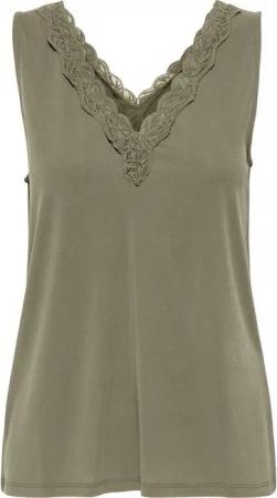 ONLY Spitzentop ONLFREE LIFE S/L V-NECK LACE MIX TOP JRS