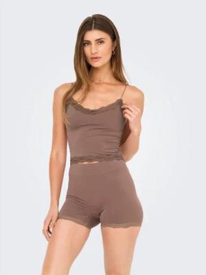 ONLY Spitzentop ONLVICKY LACE SEAMLESS CROPPED TOP