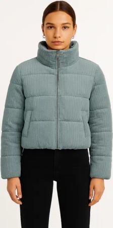 ONLY Steppjacke "ONLELIA CORDUROY PUFFER OTW ZL" ohne Kapuze