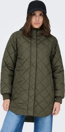 ONLY Steppmantel ONLJULIET QUILTED HOOD ZIP COAT OTW NOOS Kunstfaser