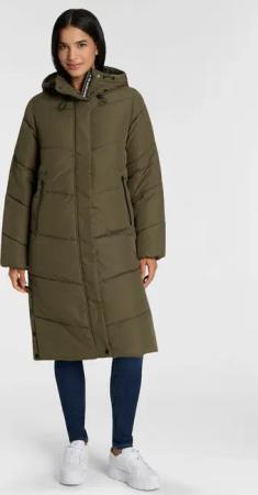 ONLY Steppmantel "ONLMEGAN LIFE LONG PUFFER COAT CS OTW" verdeckter Zipper, Reißverschlusstaschen, winddicht