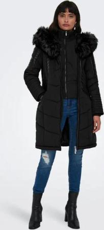 ONLY Steppmantel ONLNEWLINETTE FUR HOOD COAT OTW