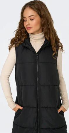 ONLY Steppweste "ONLALINA LONG WAISTCOAT OTW NOOS" Materialmix