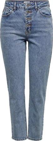 ONLY Straight-Jeans Damen Jeans Hose ONLEMILY HW ST CR ANK RW BTN MAE06