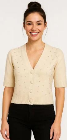 ONLY Strickjacke ONLRENE LIFE SS BLING CARDIGAN CC KNT