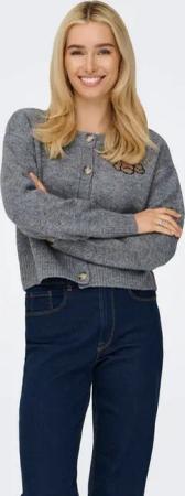 ONLY Strickjacke ONLTEDDY LS CARDIGAN EX KNT mit Teddy Motiv