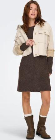 ONLY Strickkleid "ONLCAROL L/S DRESS KNT NOOS"