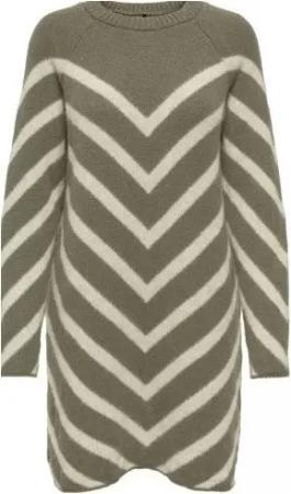 ONLY Strickkleid ONLELIZA LS O-NECK DRESS EX KNT