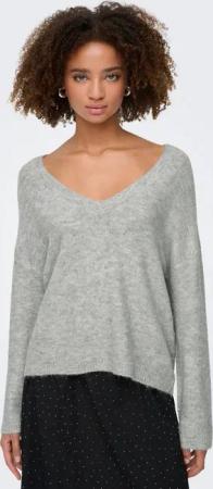 ONLY Strickpullover ONLARIZONA LS SEQUINS V-NECK PUL KNT