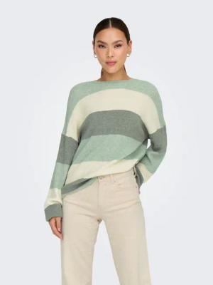 ONLY Strickpullover ONLATIA L/S STRIPE PULLOVER KNT NOOS Viskosemischung, regular fit