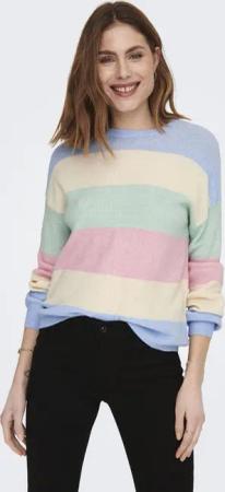 ONLY Strickpullover ONLATIA L/S STRIPE PULLOVER KNT NOOS Viskosemischung, regular fit
