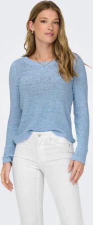 ONLY Strickpullover ONLGEENA XO L/S PULLOVER KNT NOOS Materialmix, regular fit