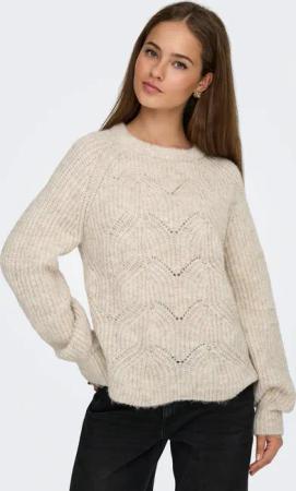 ONLY Strickpullover "ONLGILA LIFE LS STRUCTURE O-NECK BF KNT"