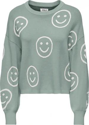 ONLY Strickpullover "ONLMONTANA LS JQ O-NECK CC KNT" mit Rippbündchen