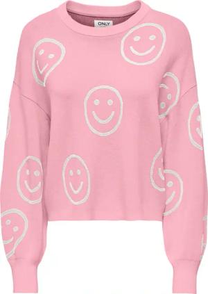 ONLY Strickpullover "ONLMONTANA LS JQ O-NECK CC KNT" mit Rippbündchen