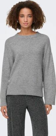 ONLY Strickpullover "ONLRENE LIFE LS BUTTON O-NECK CC KNT"