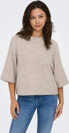 ONLY Strickpullover ONLSIMONI 3/4 PULLOVER KNT NOOS Materialmix, regular fit