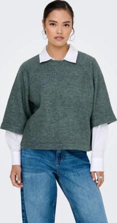 ONLY Strickpullover ONLSIMONI 3/4 PULLOVER KNT NOOS Materialmix, regular fit